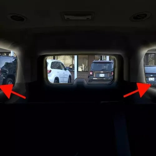 Angel View Wide Rearview Mirror – Reduces Blind Spots & Installs in Seconds