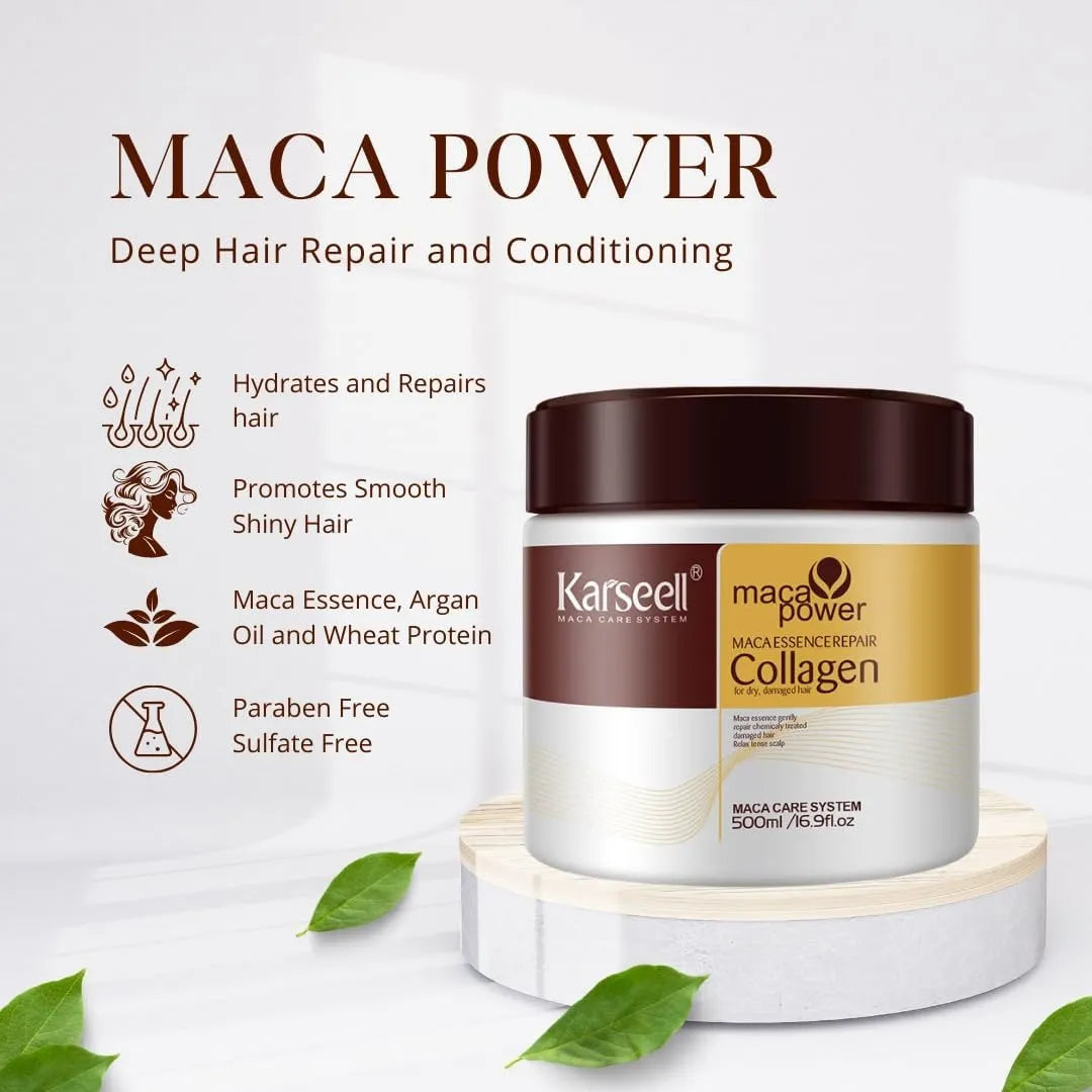 Karseell Collagen Deep Repair Hair Mask- Smooth & Strong – 500 ml