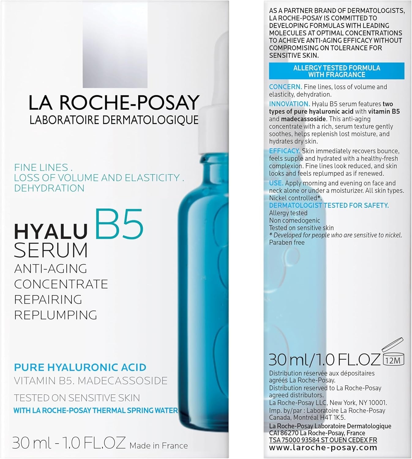 La Roche-Posay Hyalu B5 Anti-Aging Serum – Hydrating, Plumping & Repairing for Sensitive Skin 30ml