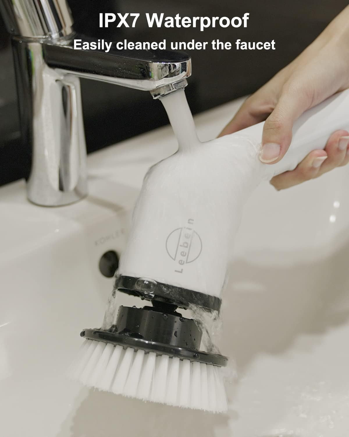 Electric Spin Scrubber With 9 in 1 Replaceable Brush Head