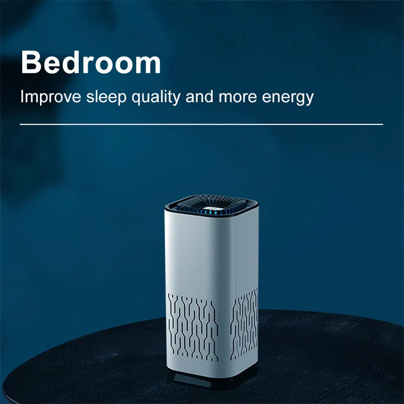 Car Air Purifier Portable Negative Ion Generator Remove Formaldehyde Dust Smoke Air Freshen Washer For Home Car