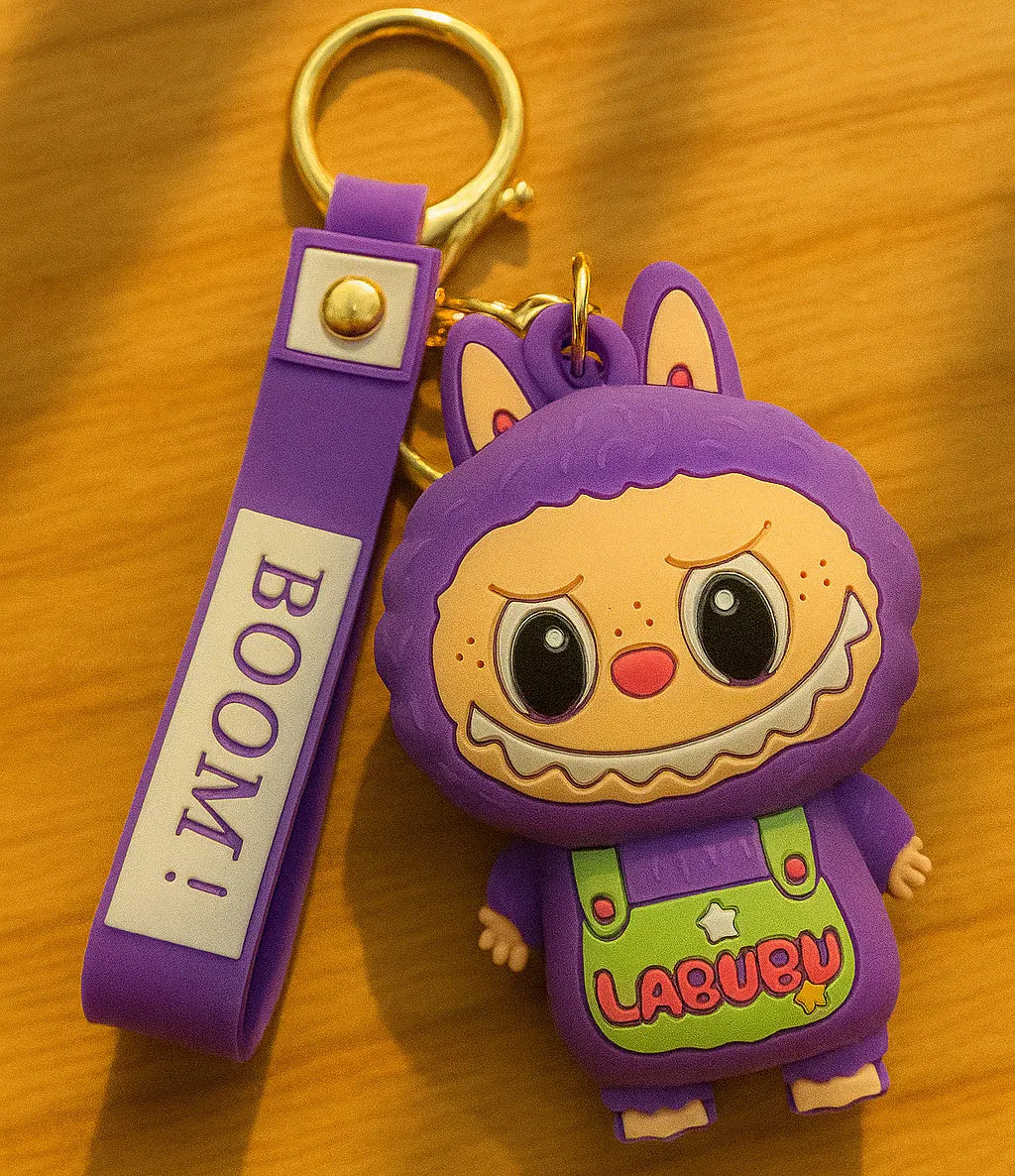 Cute Bunny Wrist-Strap Keychain – LABUBU Style