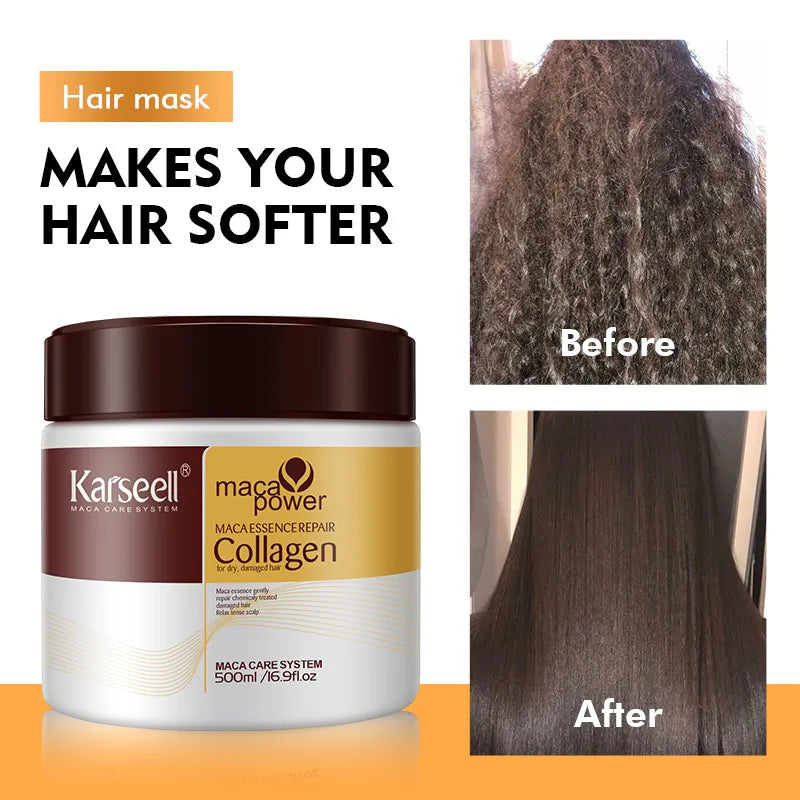 Karseell Collagen Deep Repair Hair Mask- Smooth & Strong – 500 ml