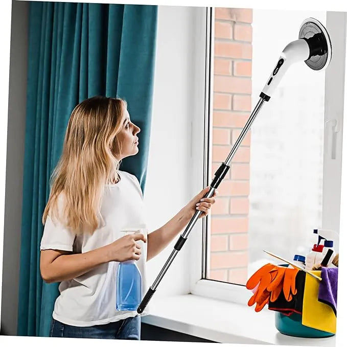 Electric Spin Scrubber With 9 in 1 Replaceable Brush Head