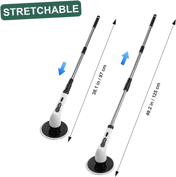 Electric Spin Scrubber With 9 in 1 Replaceable Brush Head