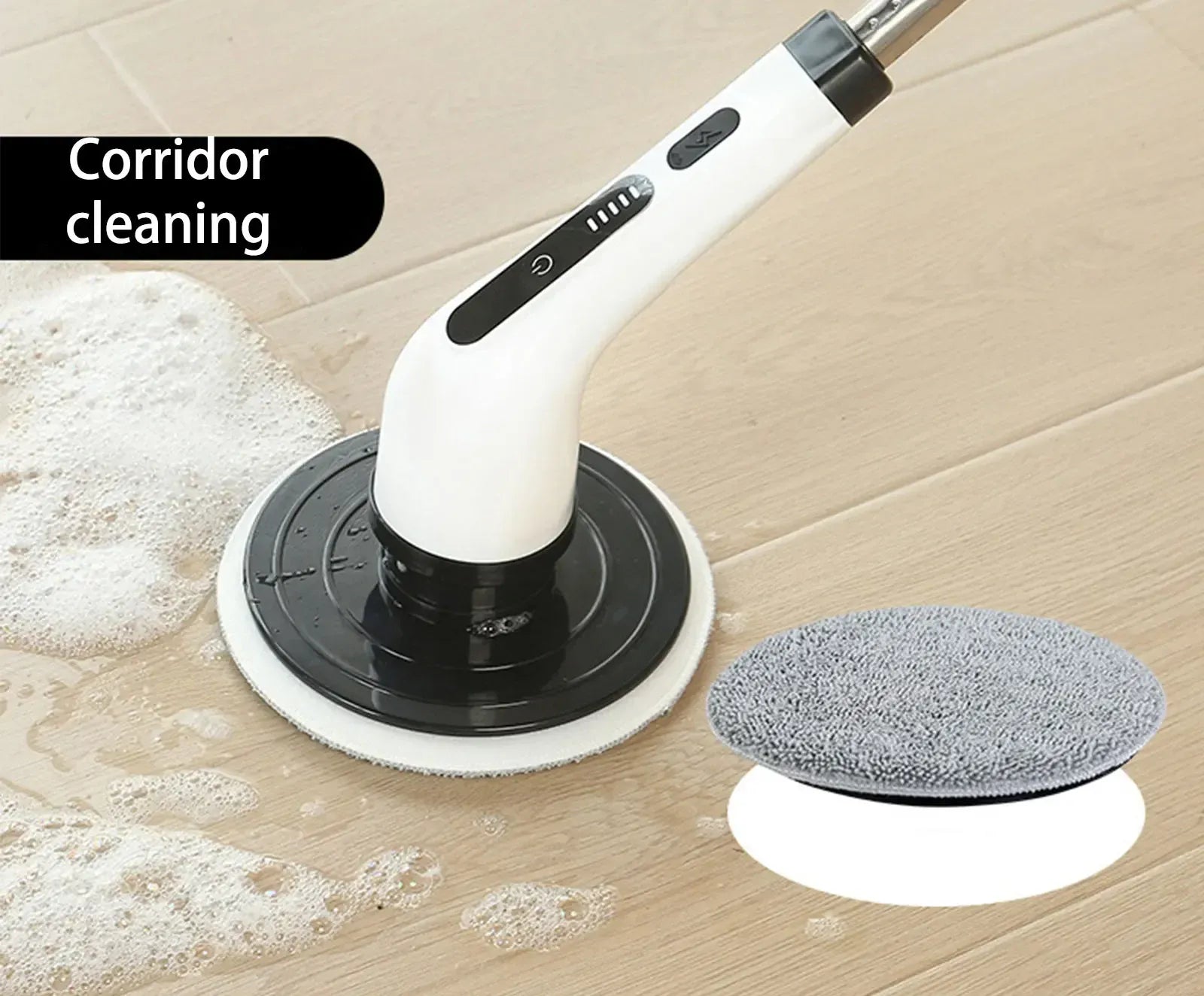 Electric Spin Scrubber With 9 in 1 Replaceable Brush Head