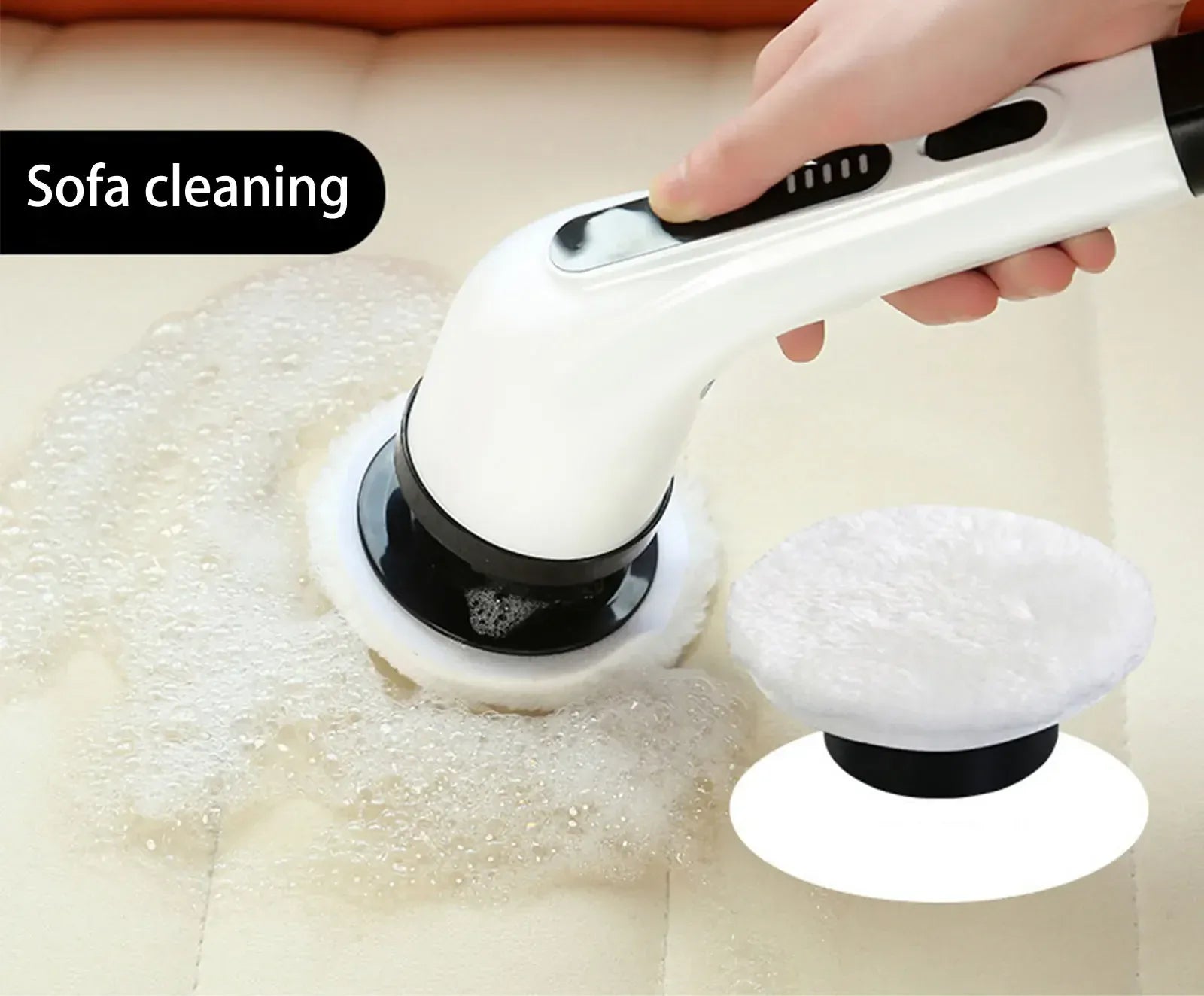Electric Spin Scrubber With 9 in 1 Replaceable Brush Head