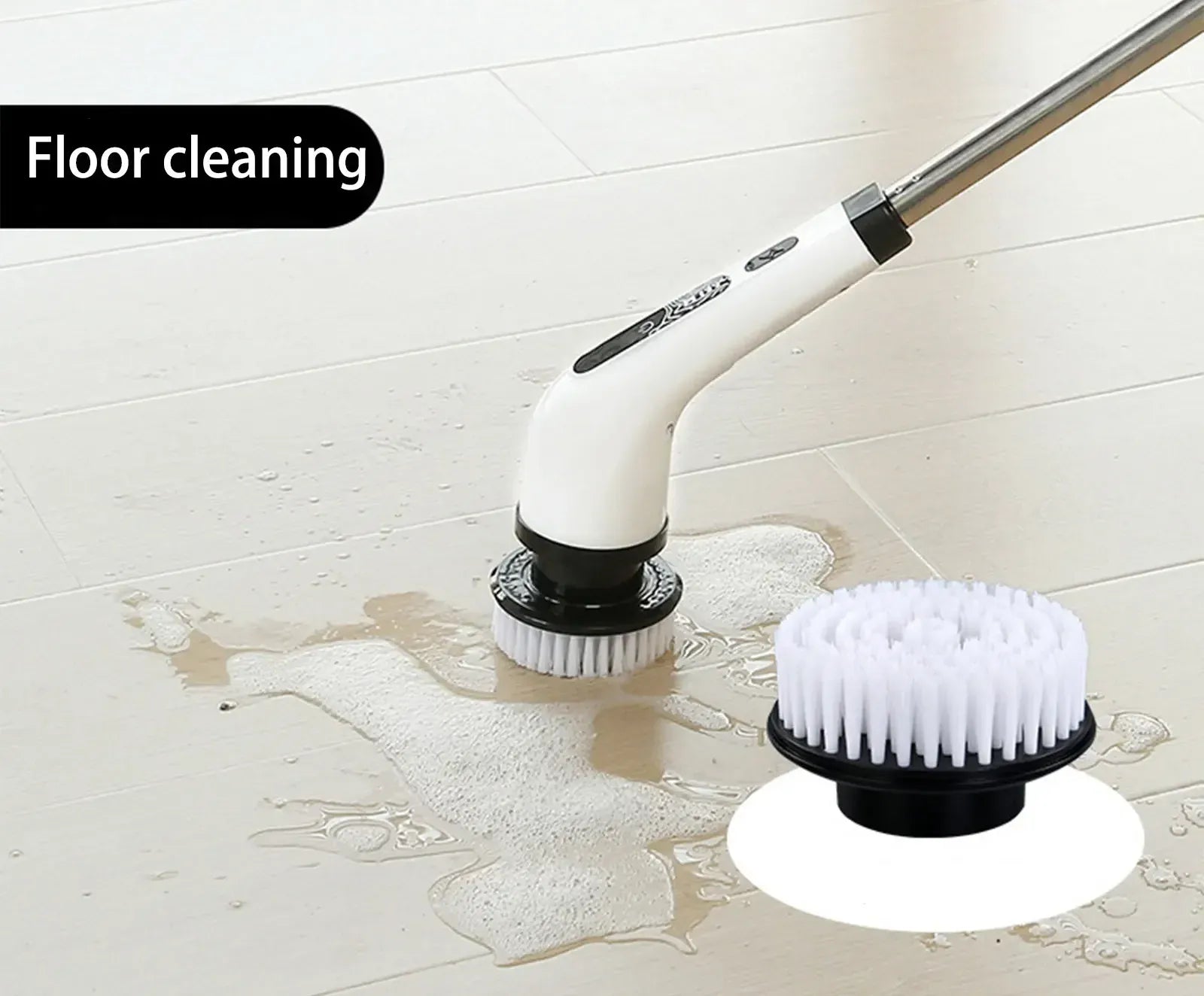 Electric Spin Scrubber With 9 in 1 Replaceable Brush Head