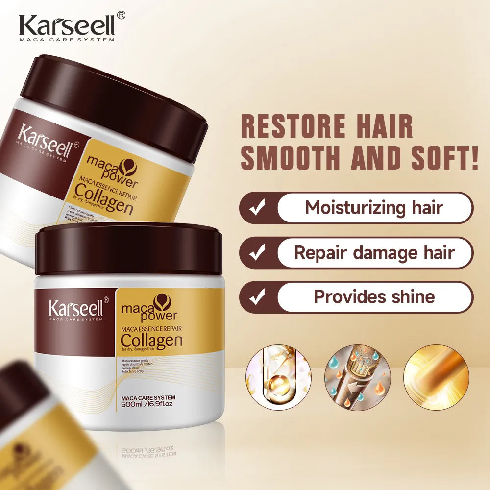 Karseell Collagen Deep Repair Hair Mask- Smooth & Strong – 500 ml